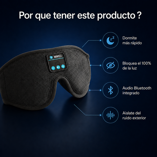 Antifaz con Auriculares Bluetooth SOMNA